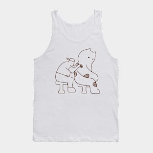 Cat Love Tattoo Tank Top